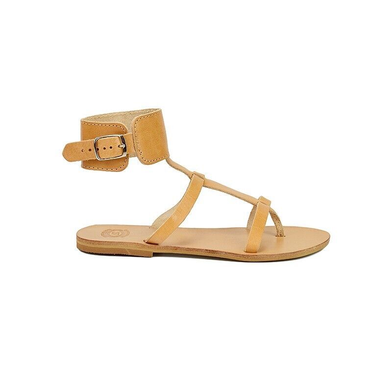 Women gladiator sandals leather handmade fashion black silver gold natural Item image 3