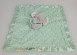 Carters Child of Mine Green Security Blanket Elephant Rattle Sweet Little One - $19.80
