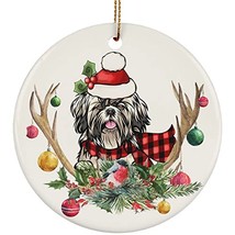 hdhshop24 Cute Puppy Shih Tzu Dog Love Christmas Ornament Gift Pine Tree... - £15.53 GBP