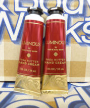 2 Bath &amp; Body Works Luminous Shea Butter Hand Cream TRAVEL Mini size set - $278.21 MXN