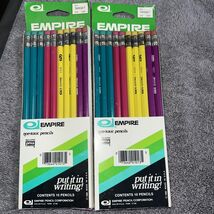 (2) 1980 Vintage Empire Wood Pencil Company Pencils 10 Count Sealed - $19.79