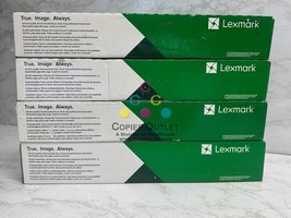 4 OEM Lexmark CX921,922,923,924 CMYK High Yield Toners 76C0HC0,M0,Y0, 86... - $11,670.31 MXN