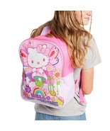 Hello Kitty Sunshine Flower Backpack Bag School Pink Keropi Sanrio New W... - £12.68 GBP