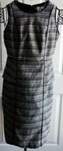 Liz Claiborne ~ Women&#39;s Size 8 ~ Black &amp; White ~ Polyester/Rayon ~ Lined Dress - £21.10 GBP