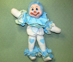 1978 Annette Little Clown Doll Blue Stuffed 19&quot; Vintage Enesco Decorative Doll - £17.55 GBP