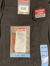 Coleman Men&#39;s Pants Fleece Lined Tear Resistant Stretch Utility Pant 32x30 - $510.83 MXN