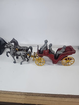 VINTAGE HORSE AND BUGGY TOY CAST IRON MADE IN USA ANTIQUE - £21.69 GBP