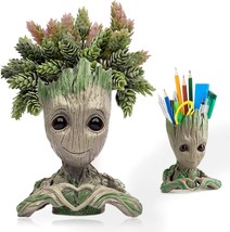 Baby Groot Flower Pot Succulent Planter For Garden Decor Desktop, Groot Pencil - £23.97 GBP