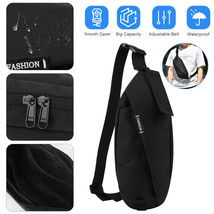 Men&#39;s Sling Crossbody Bag Chest Shoulder Messenger Backpack Waterproof S... - £25.16 GBP