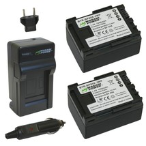 Wasabi Power BP-807, BP-808, BP-809 Battery (2-Pack) and Charger for Can... - $53.99