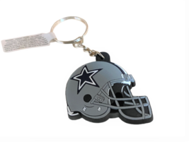 Dallas Cowboys Keychain Key Ring Soft Rubber Key Tag (Pack of 3) New Lic... - £11.98 GBP