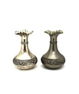 Fine Pair of Antique Hand-Made Vera Lucino Silver-Plated Italian Vases, ... - $2,002.43 MXN