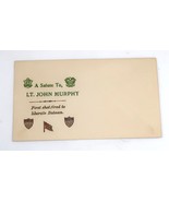 Vtg WWII Envelope Rare Ephemera Lt. John Murphy NOS 1st shot to Liberate... - $150.58 MXN
