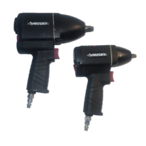 (2) Husky H4420 H4450 90 PSI 1/2 &amp; 3/8 Compact Impact Wrench Air Tools - $54.23