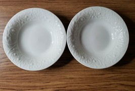 The Cellar TANGLEWOOD 8&quot; Soup Salad Cereal Bowls - Set of 2 White  - £8.01 GBP