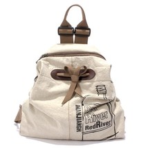 MANJIANGHONG Large Capacity Ladies Canvas Backpack Fashion Cotton and Linen Trav - £57.27 GBP