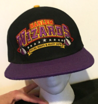 Harlem Wizards baseball hat embroidered black &amp; purple adjustable back - £7.98 GBP