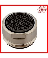 1-Inch Satin Nickel Faucet Aerator - Enhance Water Flow at 2.2 GPM - $39.93 CAD