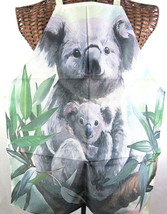 Koala Bear Apron Linen Cotton Adult Medium Size Home Kitchen Cooking US Seller - £19.83 GBP