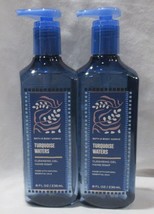 Bath &amp; Body Works Cleansing Gel Hand Soap Lot Set of 2 TURQUOISE WATERS - $23.77