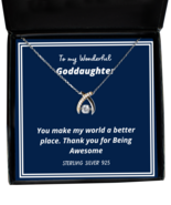 To my Goddaughter,  Wishbone Dancing Necklace. Model 64035  - £31.35 GBP