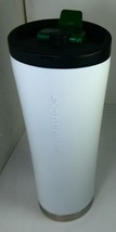 Starbucks Tumbler White Stainless Steel 16 oz MIC 2011 With SKU 11018877... - £192.72 GBP
