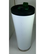 Starbucks Tumbler White Stainless Steel 16 oz MIC 2011 With SKU 11018877... - £191.86 GBP