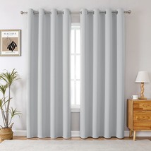 99% Blackout Curtains &amp; Drapes Panels 84 Inches Length Darkening, W 52&quot; X L 84&quot; - £32.35 GBP