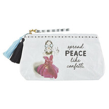 Spread Peace Like Confetti Moomooi Tyvek Pouch Case Clutch Purse 13&quot; - $22.77