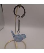 Resin bird keychain - mbarnes productions  - Blue - $205.62 MXN