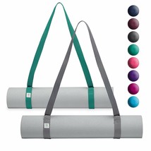 Gaiam Easy Cinch Yoga Mat Sling Hands Free Mat Carrier Any Size Yoga Mat GREY - $9.89