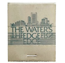 Water&#39;s Edge Museum Restaurant Vintage Matchbook Boston Wharf Full Unused E34m2 - £15.72 GBP