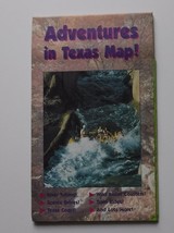 Folding Road Map Adventures in Texas Map 1996 - $9.49