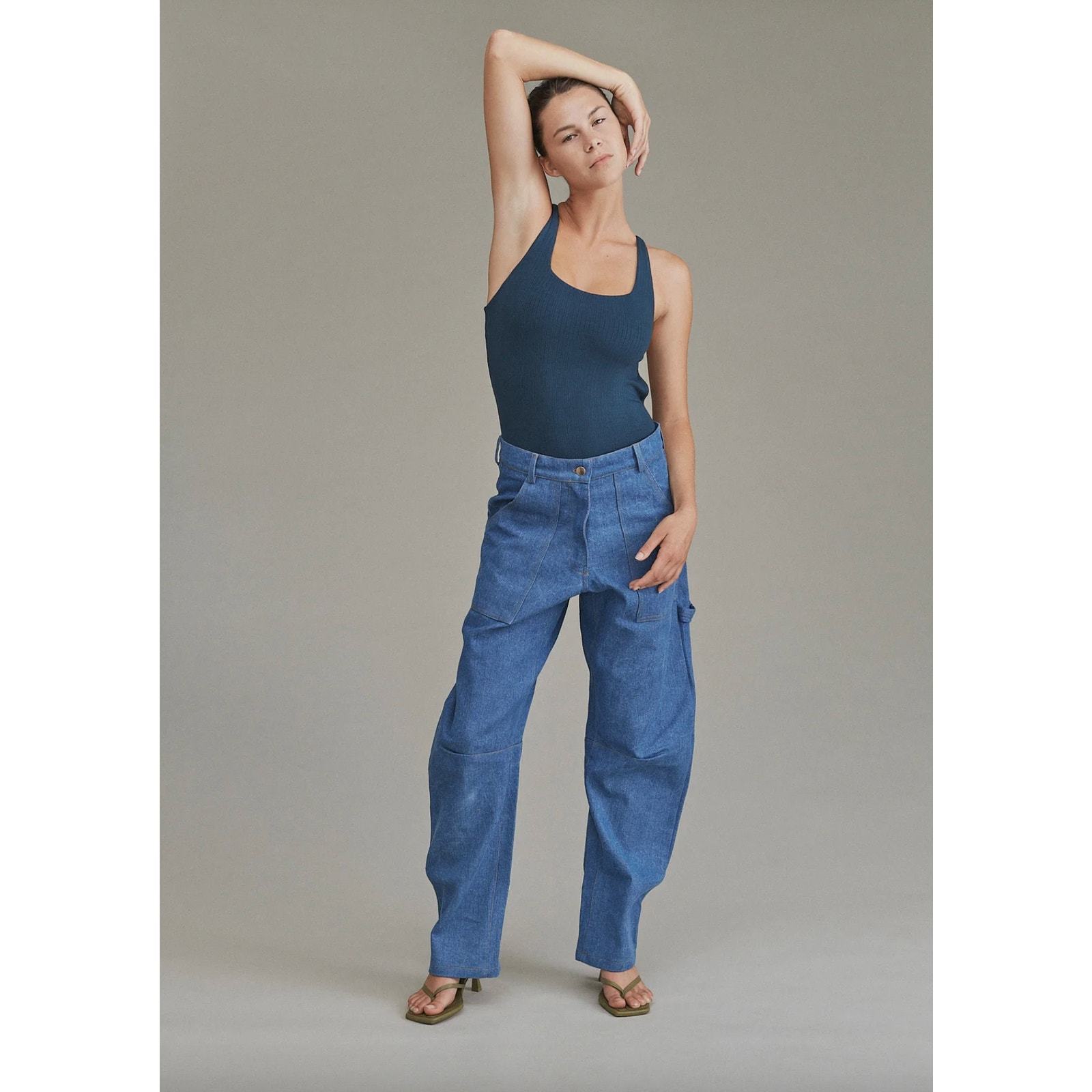 Acacia Bodywear MINNIE Bodysuit - Horizon Ribbed Racerback - Size Large ... - $143.00
