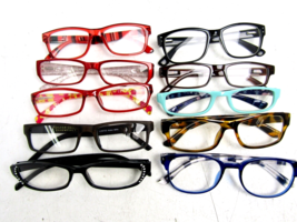 +1.50, LOT OF 10 Used Women&#39;s Reading Glasses Readers Fashion Eyeglasses... - $19.75
