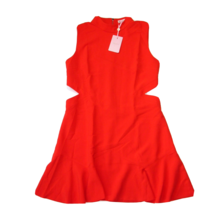 NWT Ted Baker Cormier in Dark Orange Cut Out Fluted Shift Dress 5 / US 14 - £71.96 GBP