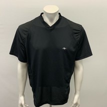 Athletic Works Men&#39;s V Neck Shirt Size Medium Short Sleeve Polyester Wor... - $10.79 CAD