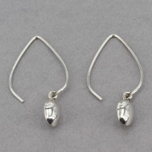 Retired Silpada Sterling Silver Petite Drop Long Wire Dangle Earrings W2032 - £31.45 GBP
