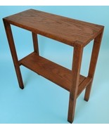 Rustic Handmade Solid Wood 2-Tier Side Table Shelf 21&quot; T 19&quot; W Plant Sta... - $197.99