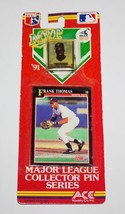 &#39;91 MVP MLB Collector Pin Series White Sox Frank Thomas Ace Novelty SEALED - £2.36 GBP