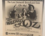 Wizard Of Oz Vintage Tv Guide Print Ad Judy Garland TPA23 - $5.93