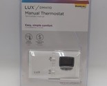 Lux Products DMH110 Non-Programmable Manual Thermostat w/ Digital Accuracy  - $22.24