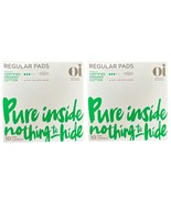 2 Pack Oi Organic Cotton Ultra Thin Super Pads with Wings 10 Ct Each - £11.66 GBP