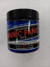 Manic Panic Hair Dye Semi-Permanent Hair Color 4oz ( Rockabilly Blue) - £8.82 GBP