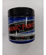 Manic Panic Hair Dye Semi-Permanent Hair Color 4oz ( Rockabilly Blue) - £8.85 GBP
