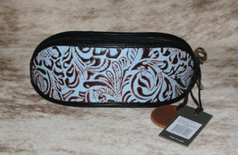 Myra Bags #5461 Embossed Leather Sunglass Case~7&quot;x2.5&quot;~Unique Design~Pad... - $19.26