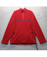 Vintage Abercrombie &amp; Fitch Athletic Jacket Men M Red Fleece Drawcord Ad... - $376.66 MXN