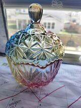 1Pc Colorful Glass Storage Jar, Candy Jar with Lid (260ml / 9oz) 4.06&quot;L ... - $20.79