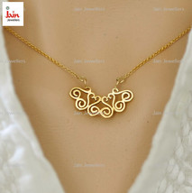 Fine Jewelry 18 Kt Hallmark Real Solid Yellow Gold Dainty Chain Necklace Pendant - $1,734.31+