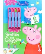Peppa Pig Smiles and Giggles (Color &amp; Activity With Crayons) [Paperback]... - £7.67 GBP